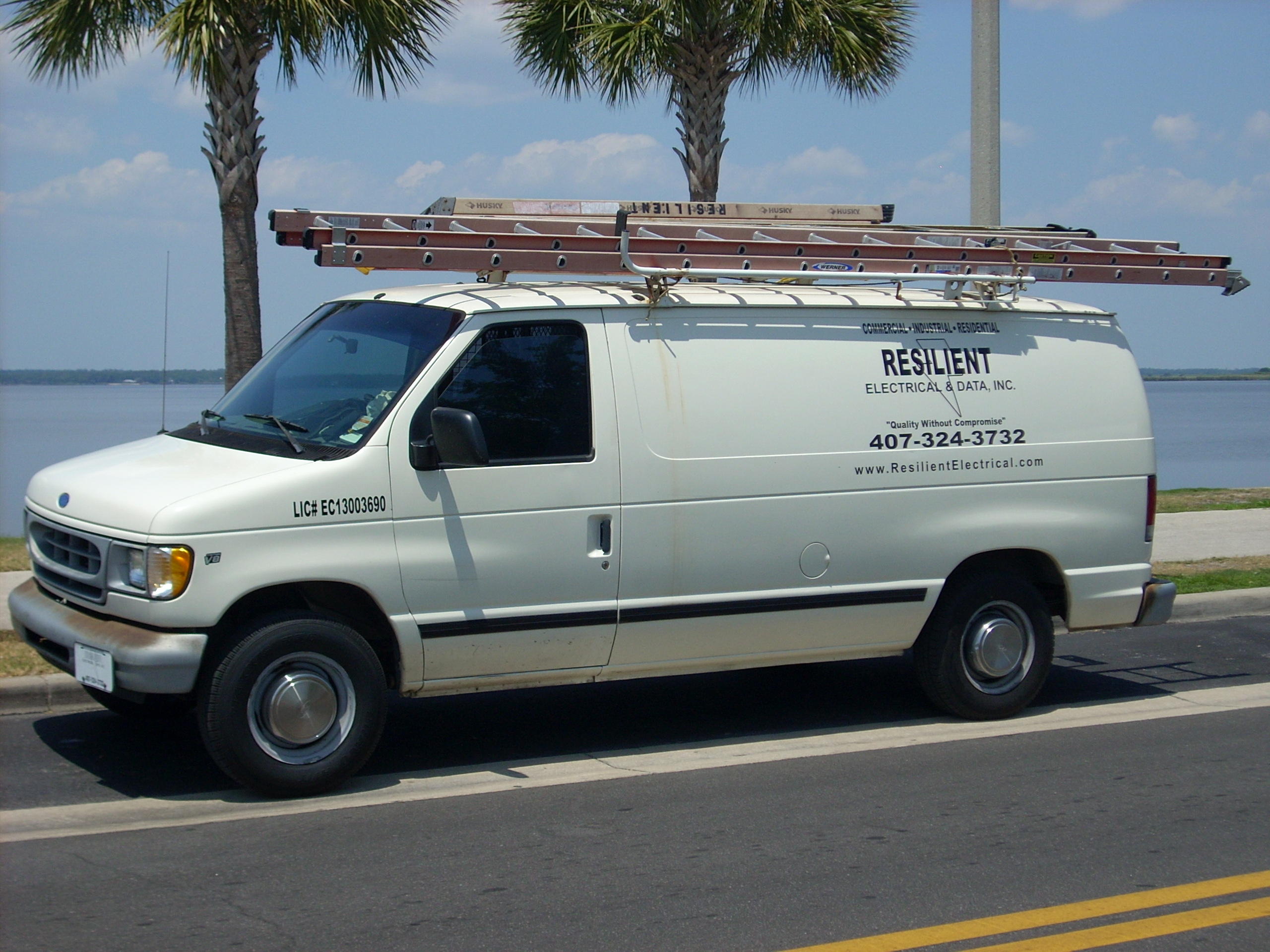 Resilient Electrical & Data service van in Central Florida